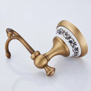 DecorBites™ Antique Bronze Ceramic Robe Hook Wall Mounted Coat Hook Bathroom Accessories