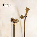 DecorBites™ Antique Bronze Douche Bidet Sprayer Set with Copper Valve - Jet Shower Head