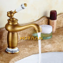 DecorBites™ Antique Bronze Single Handle Basin Faucet