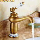 DecorBites™ Antique Bronze Single Handle Basin Faucet