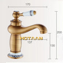 DecorBites™ Antique Bronze Single Handle Basin Faucet