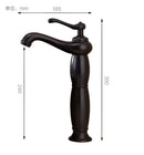 DecorBites™ Antique Bronze Tall Basin Faucet - Luxury Europe Style Solid Copper Mixer