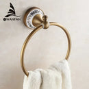 DecorBites™ Antique Bronze Towel Ring – Solid Brass Wall Mounted Holder for Bathroom
