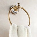 DecorBites™ Antique Bronze Towel Ring – Solid Brass Wall Mounted Holder for Bathroom