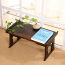 DecorBites™ Antique Chinese Style Solid Wood Foldable Table for Hanfu Shoots & Tea Cooking