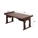 DecorBites™ Antique Chinese Style Solid Wood Foldable Table for Hanfu Shoots & Tea Cooking