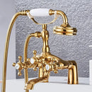 DecorBites™ Antique Chrome Bathtub Shower Mixer Faucet Tap Set for Bathroom