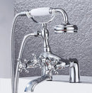 DecorBites™ Antique Chrome Bathtub Shower Mixer Faucet Tap Set for Bathroom