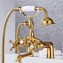 DecorBites™ Antique Chrome Bathtub Shower Mixer Faucet Tap Set for Bathroom