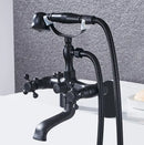 DecorBites™ Antique Chrome Bathtub Shower Mixer Faucet Tap Set for Bathroom
