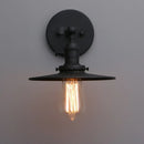 DecorBites™ Antique Finish 1-Light Industrial Wall Sconce with 7.87" Canopy and ON/Off Button