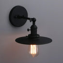 DecorBites™ Antique Finish 1-Light Industrial Wall Sconce with 7.87" Canopy and ON/Off Button