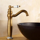 DecorBites™ Antique Finish Brass Basin Faucet for Bathroom Vanity Sink Mixer