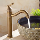 DecorBites™ Antique Finish Brass Basin Faucet for Bathroom Vanity Sink Mixer
