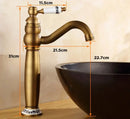 DecorBites™ Antique Finish Brass Basin Faucet for Bathroom Vanity Sink Mixer