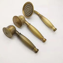 DecorBites™ Antique Gold Handheld Shower Head with Holder and Plumbing Hose