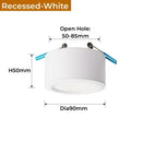 DecorBites™ Antique Gold LED Ceiling Downlights for Retro Home Lighting