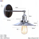 DecorBites™ Antique Gold Rustic Wall Lamps Bathroom Stair Mirror Light Loft Decor Industrial