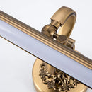 Antique golden ornate led mirror lamp bedroom bronze vanity light