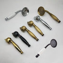 Antique brass & matte black antique handheld shower head bathroom set