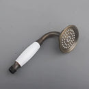 Antique brass & matte black antique handheld shower head bathroom set