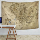 DecorBites™ Antique Pirate Treasure Map Tapestry Wall Hanging Hippie Boho Decor