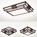 DecorBites™ Antique Style Solid Wood Led Ceiling Light for Living Room Bedroom & Study