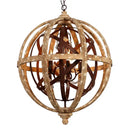 DecorBites™ Antique Wood Globe Chandelier for Bedroom Living Room Kitchen Dining Room