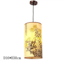 Antique wood pendant lights traditional chinese lantern dining room
