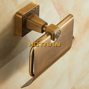 DecorBites™ Antiqued Brass Toilet Paper Holder - Classic Bathroom Accessory