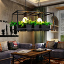 Antiqued Metal Island Lamp Hanging