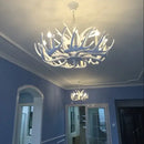 DecorBites™ Antler Chandelier: American Retro Resin Horn Deer Lamps for Rustic Indoor Decor