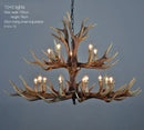 DecorBites™ Antler Chandelier: Resin Deer Horn Pendant Lighting for Home, Restaurant, Hotel
