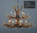 DecorBites™ Antler Chandelier: Resin Deer Horn Pendant Lighting for Home, Restaurant, Hotel