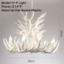 Decorbites antler pendant chandelier golden 6 light living room lamp