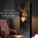 Modern golden deer head led wall light bedroom sconce
