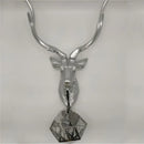 Modern golden deer head led wall light bedroom sconce