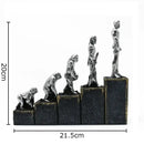 DecorBites™ Ape Man Evolution Sculpture Resin Artwork Decor Ornaments Model Statue