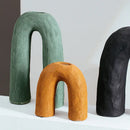 DecorBites™ Arc Ceramic Vase Geometric Abstract Home Decor Flower Arrangement Accessory