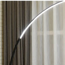 Modern black rgb arc floor lamp for living room led lighting