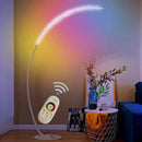 DecorBites™ Arc LED Floor Lamp with Remote Control - Nordic Minimalist Design