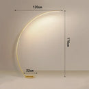 DecorBites™ Arc LED Floor Lamp with Remote Control - Nordic Minimalist Design