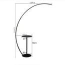 DecorBites™ Arc LED Floor Lamp with Remote Control - Nordic Minimalist Design