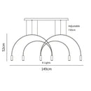 DecorBites™ Arc Pendant Light Chandelier - LED Suspension Lamp for Kitchen Island