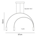 DecorBites™ Arc Pendant Light Chandelier - LED Suspension Lamp for Kitchen Island