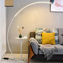 DecorBites™ Arc Shape LED Floor Lamp with Remote Control for Modern Living Room Decor