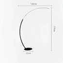 DecorBites™ Arc Shape LED Floor Lamp with Remote Control for Modern Living Room Decor