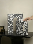 DecorBites™ Archway Terrazzo Sculpture for Home Decor