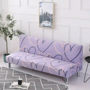 DecorBites™ Armless Futon Sofa Cover Slipcover Elastic No Armrest