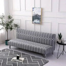DecorBites™ Armless Futon Sofa Cover Slipcover Elastic No Armrest